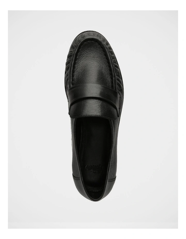 Adriel Leather Loafer in Black image 5