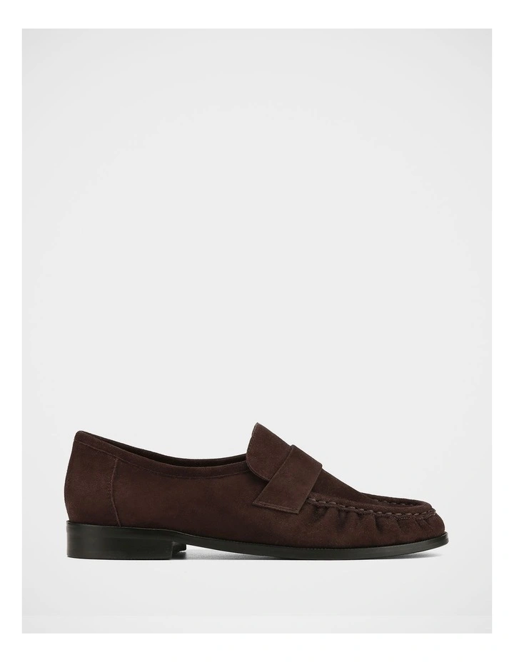 Adriel Suede Leather Loafer in Chocolate image 1