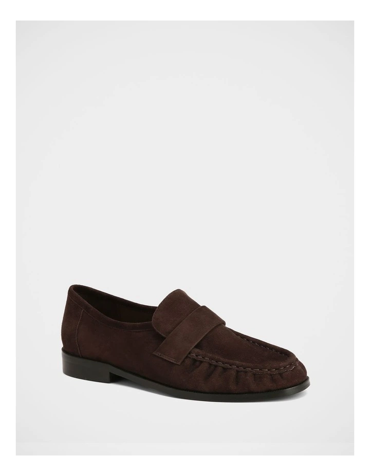 Adriel Suede Leather Loafer in Chocolate image 2