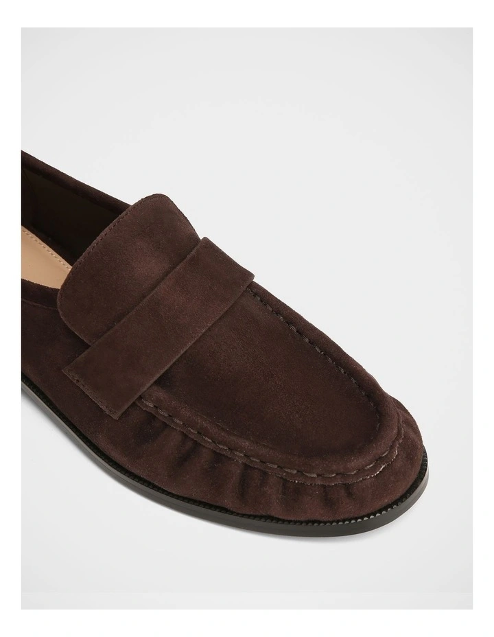 Adriel Suede Leather Loafer in Chocolate image 3