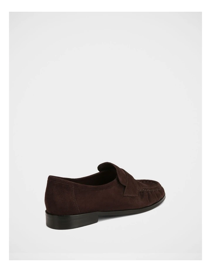 Adriel Suede Leather Loafer in Chocolate image 4