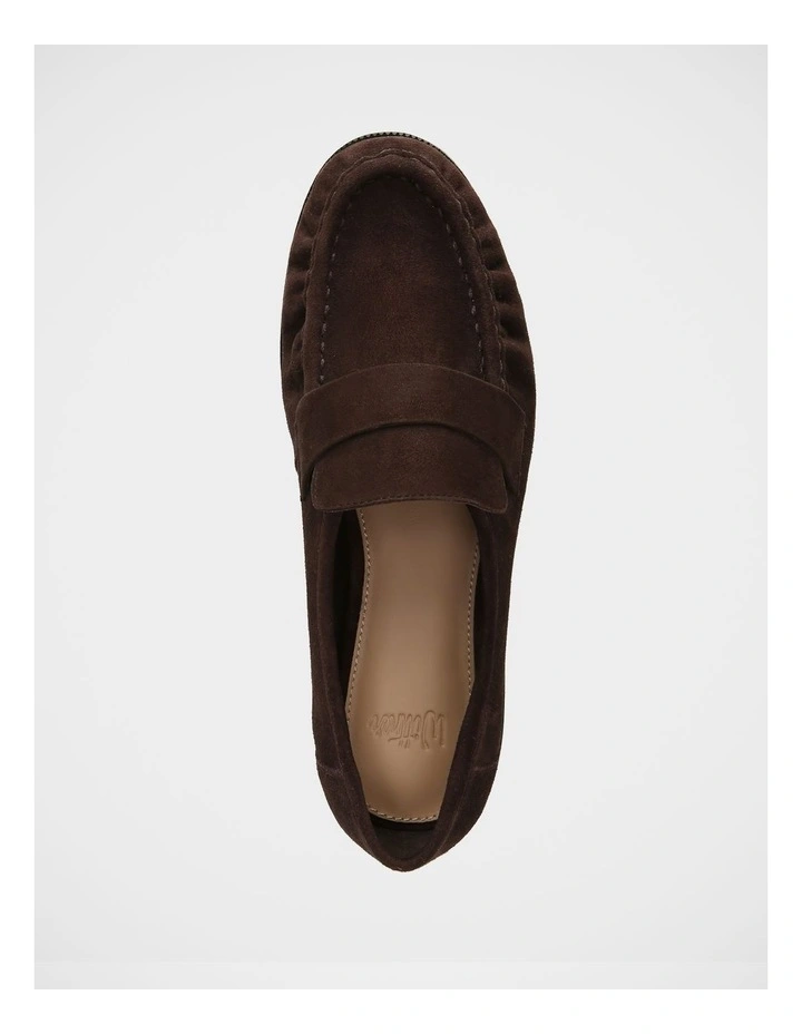 Adriel Suede Leather Loafer in Chocolate image 5