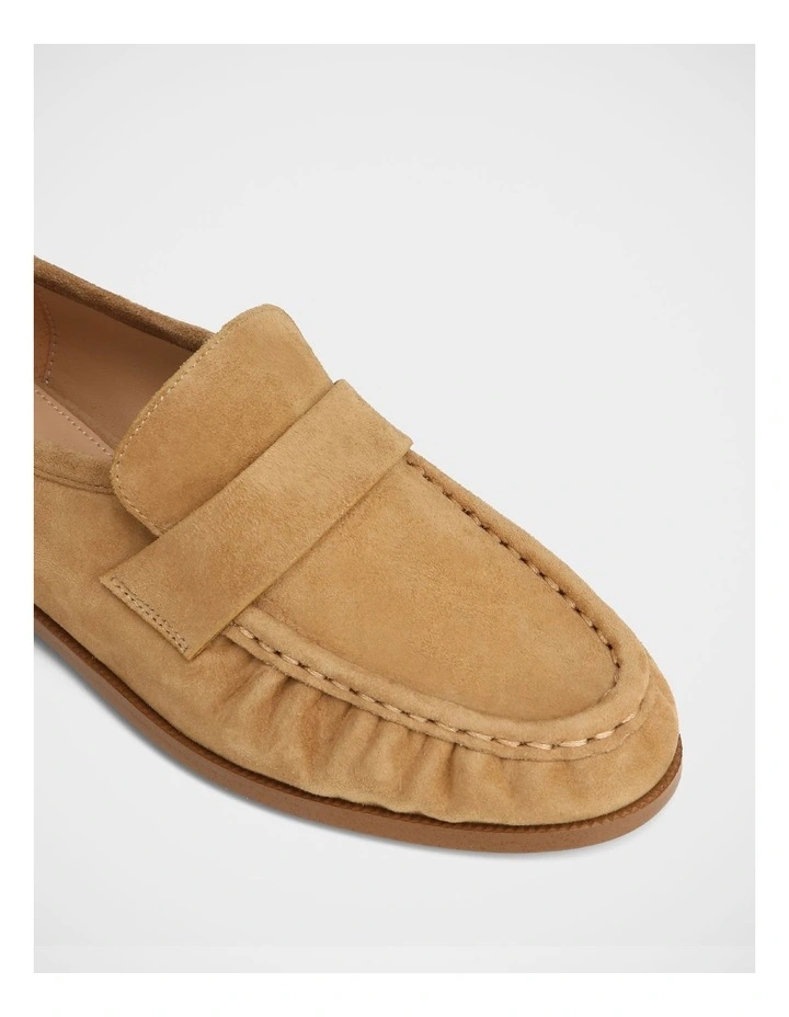 Adriel Suede Leather Loafer in Fawn image 3