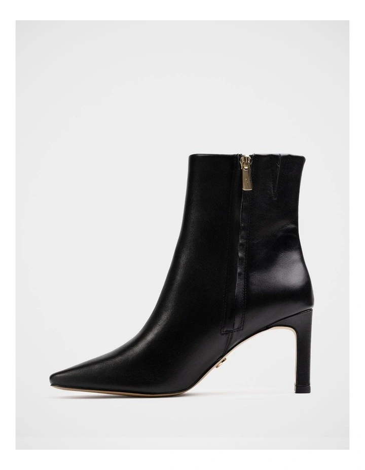 Nina Leather Ankle Boot in Black image 6