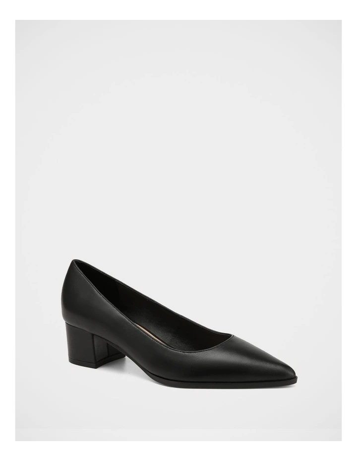 Fae Leather Pump in Black image 2