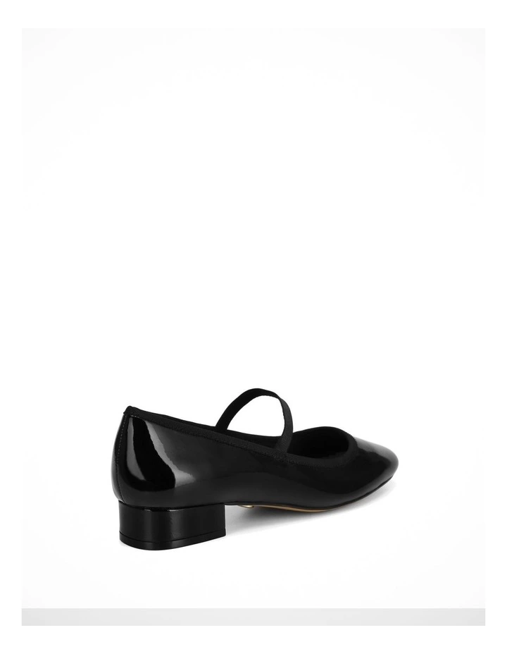 Alannah Crinkle Patent Leather Mary Jane in Black image 4