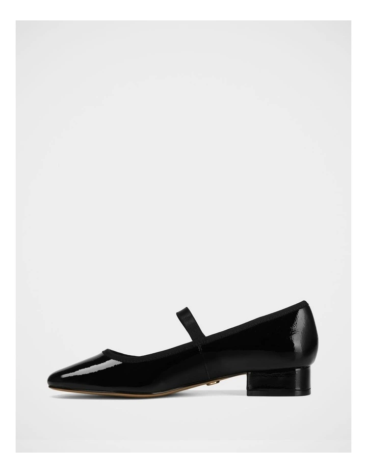 Alannah Crinkle Patent Leather Mary Jane in Black image 6