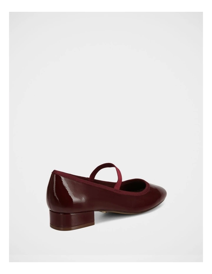 Alannah Crinkle Patent Leather Mary Jane in Berry image 4