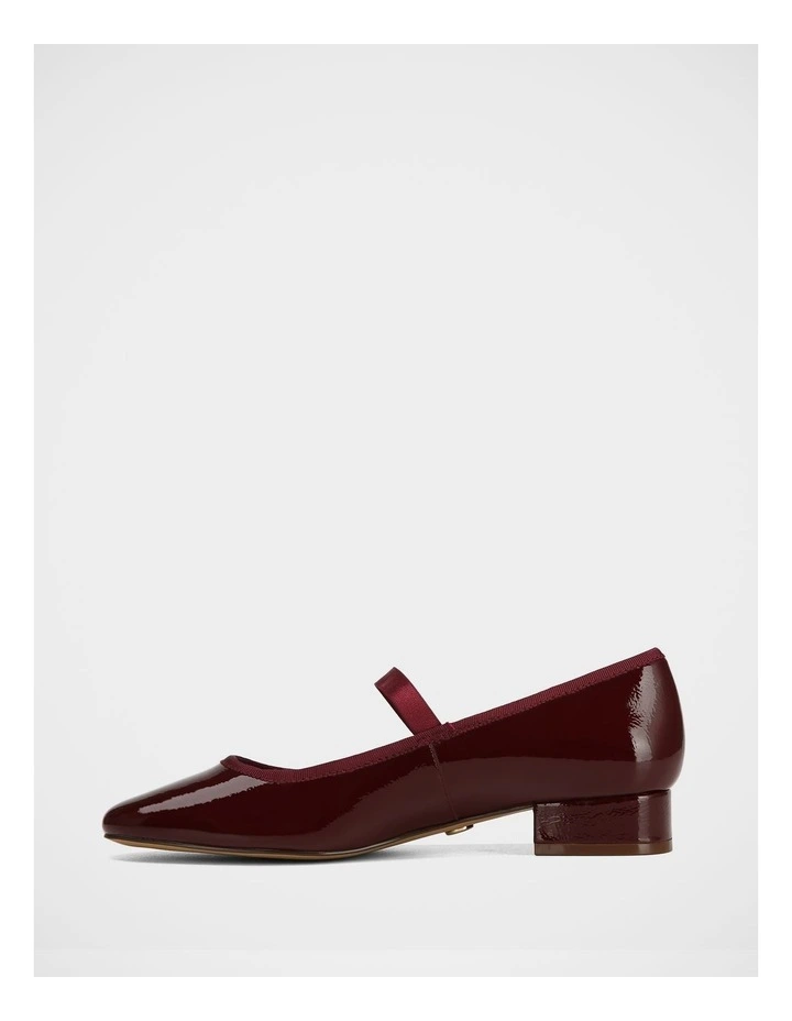 Alannah Crinkle Patent Leather Mary Jane in Berry image 6