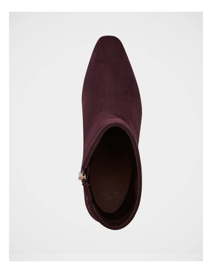 Honora Suede Leather Ankle Boot in Raisin image 5