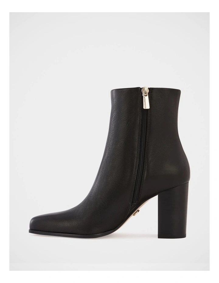 Harpa Leather Ankle Boots in Black image 6