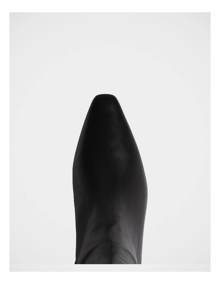 Mia Leather Knee High Boots in Black image 5