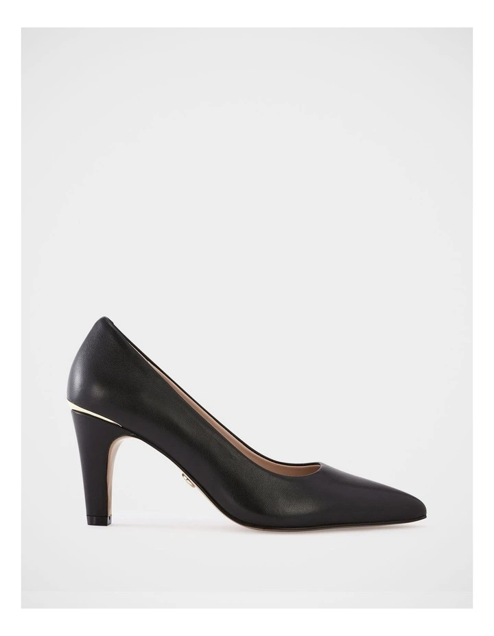 Parisa Leather Pump in Black image 1
