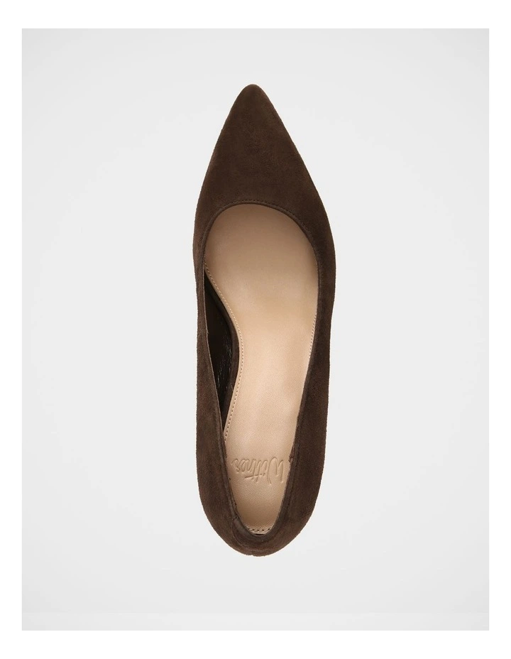 Ravyn Suede Leather Pump in Espresso image 5