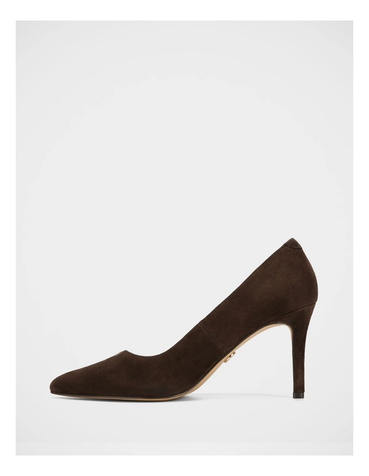 Ravyn Suede Leather Pump in Espresso image 6