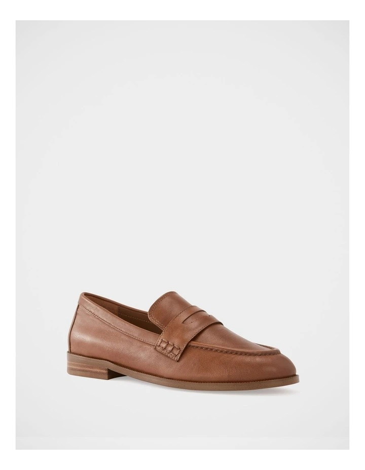 Alexandra Leather Loafer in Burnt Almond image 2