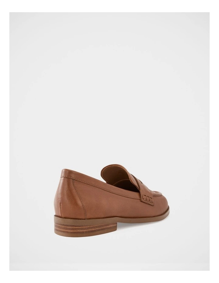 Alexandra Leather Loafer in Burnt Almond image 4