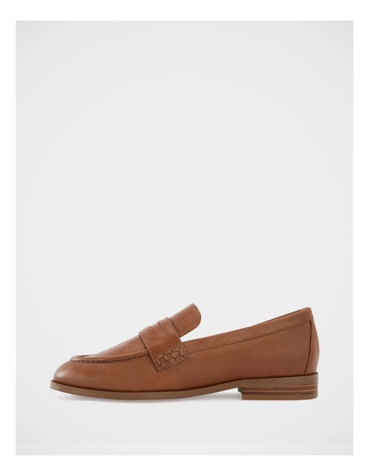 Alexandra Leather Loafer in Burnt Almond image 6