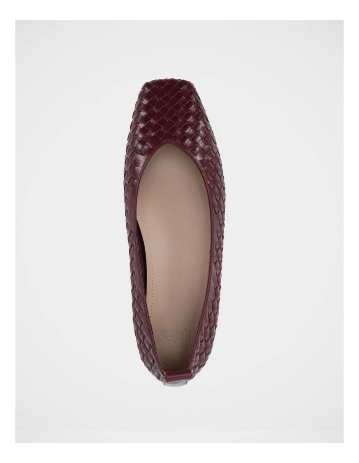Berty Leather Ballet Flat in Berry image 5