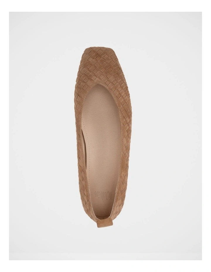 Berty Suede Leather Ballet Flat in Nutmeg image 5