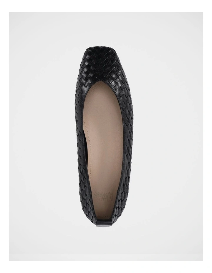 Berty Leather Ballet Flat in Black image 5