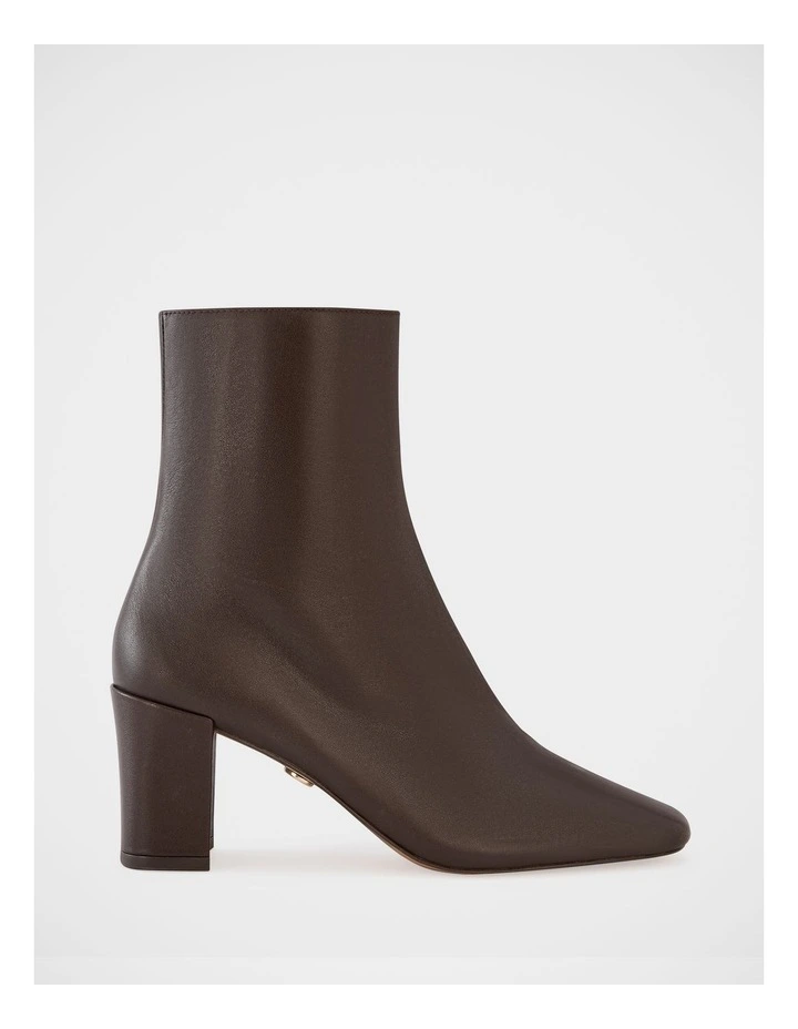 Lena Leather Ankle Boot in Syrup image 1