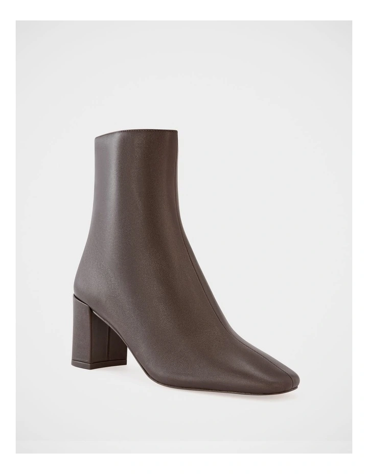 Lena Leather Ankle Boot in Syrup image 2