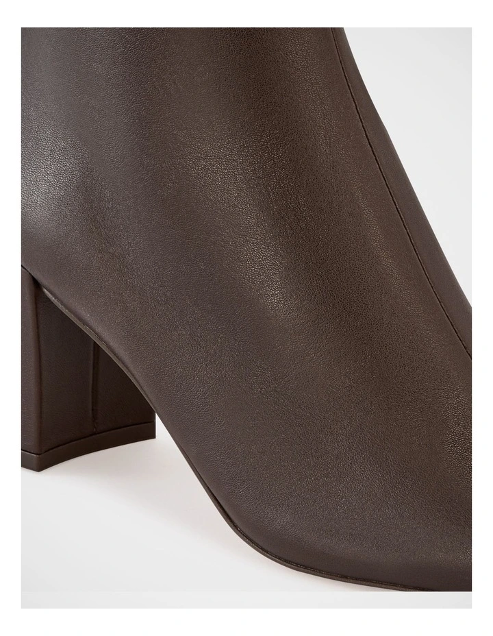 Lena Leather Ankle Boot in Syrup image 3