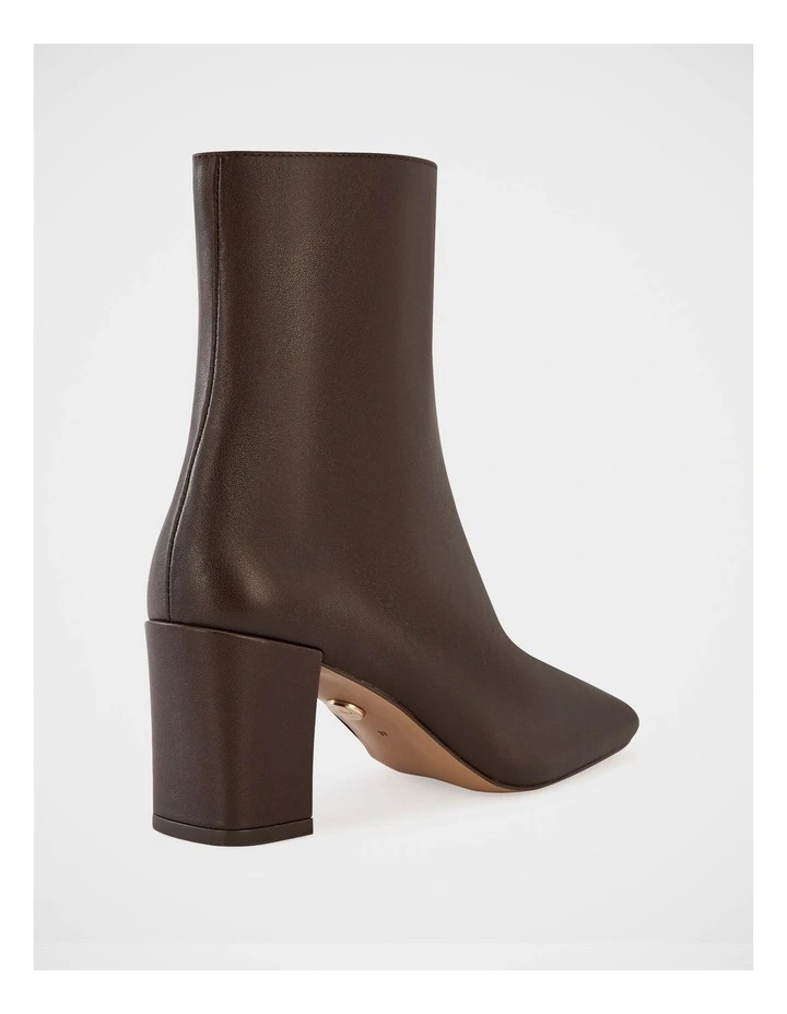 Lena Leather Ankle Boot in Syrup image 4