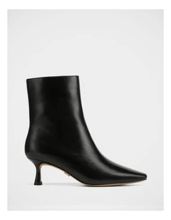 Morgan Patent Leather Ankle Boot in Black