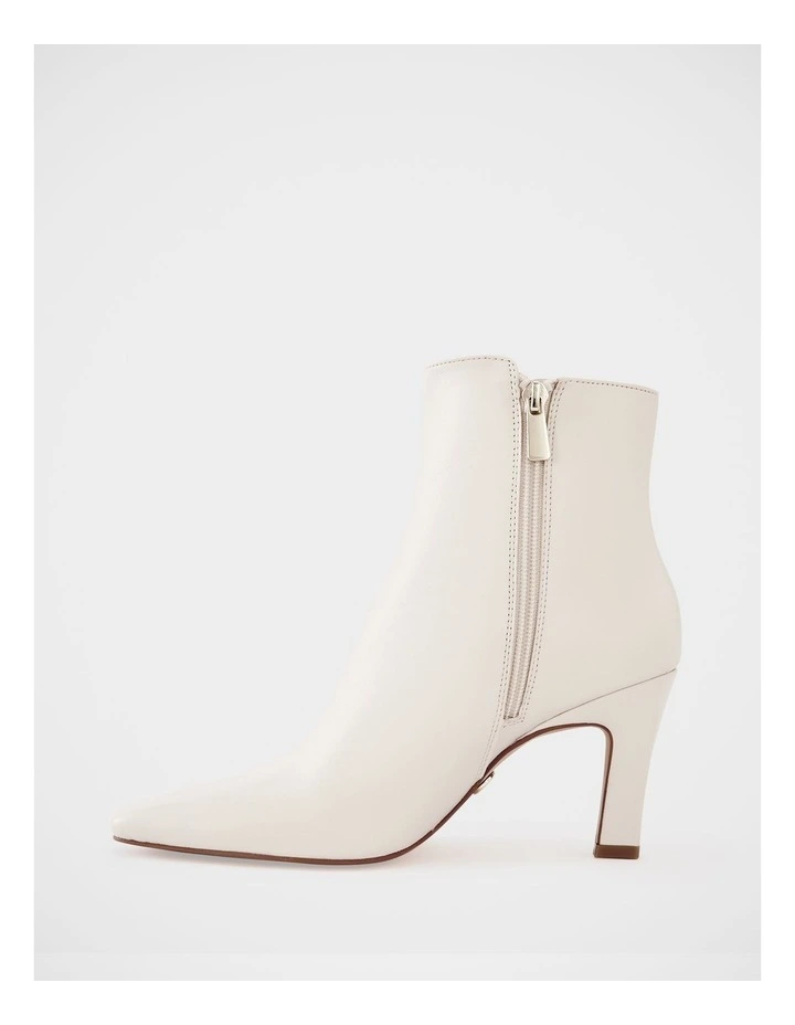 Loz Leather Ankle Boot in Ecru image 6