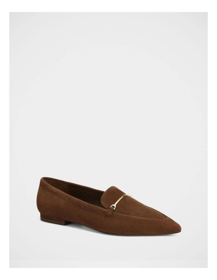 McGraw Suede Leather Loafer in Chocolate image 2