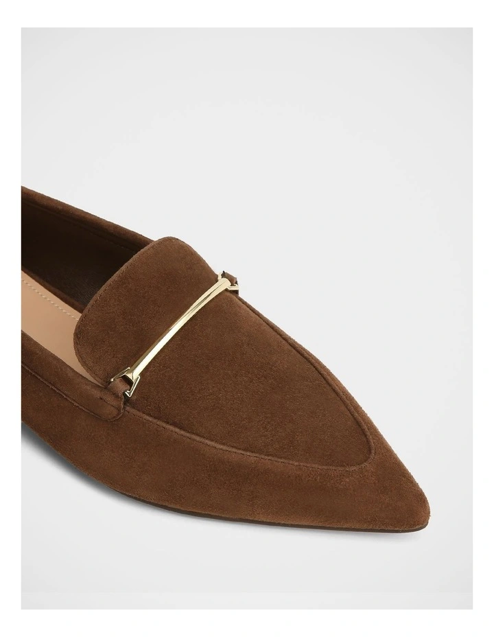 McGraw Suede Leather Loafer in Chocolate image 3