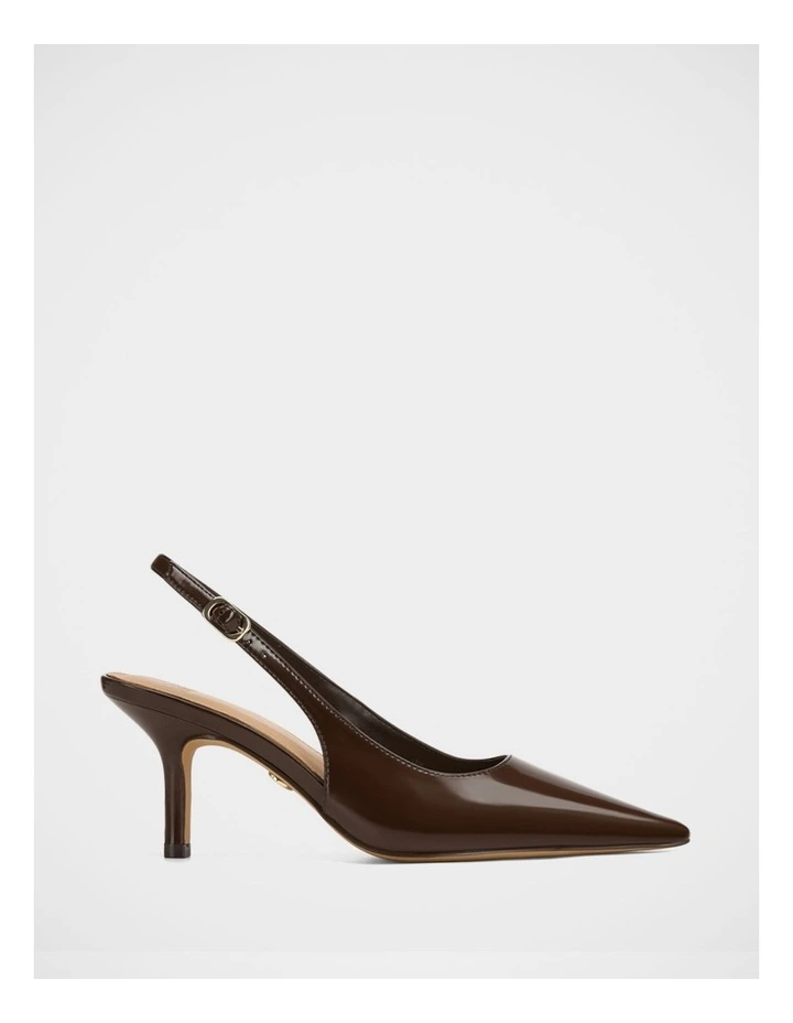 Leia Leather Slingback in Hot Chocolate image 1