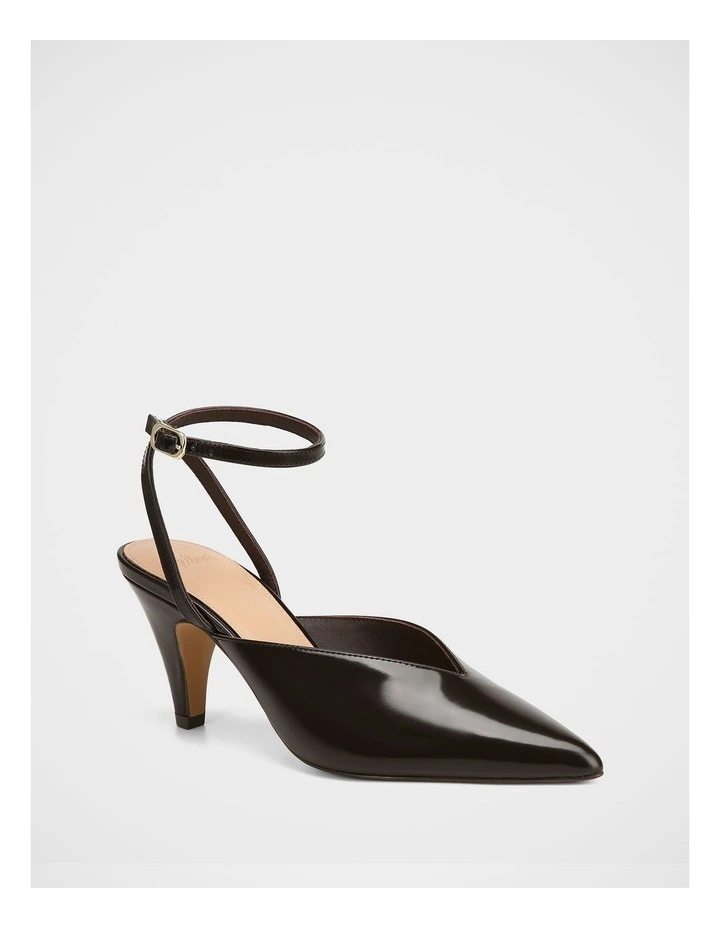 Sidney Leather Heels in Ebony image 2