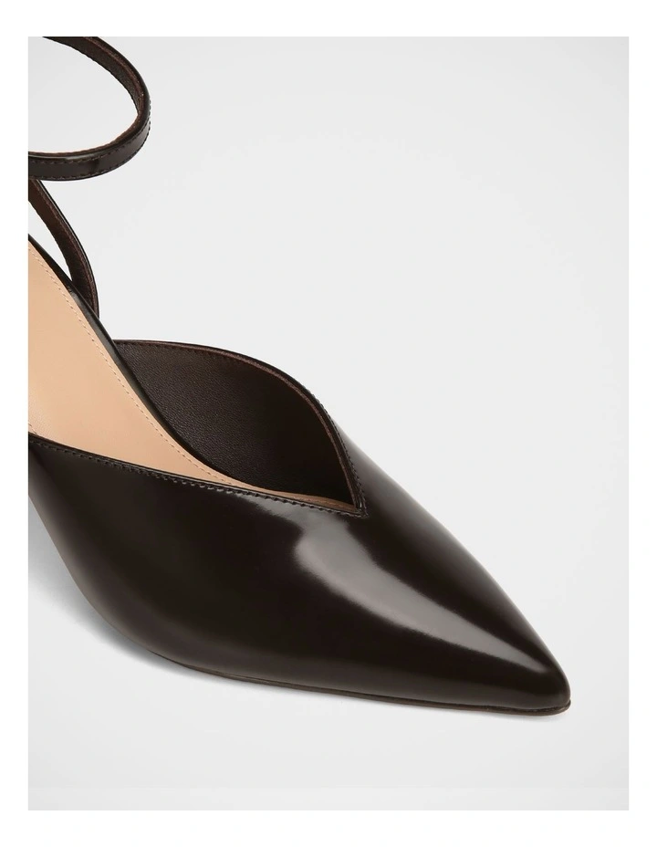 Sidney Leather Heels in Ebony image 3