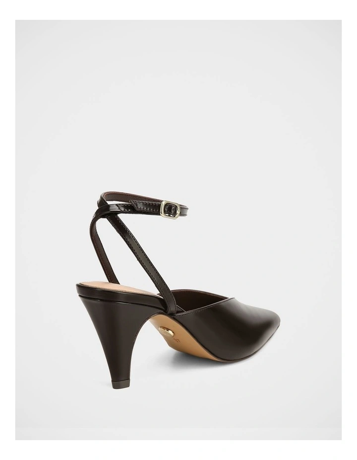 Sidney Leather Heels in Ebony image 4