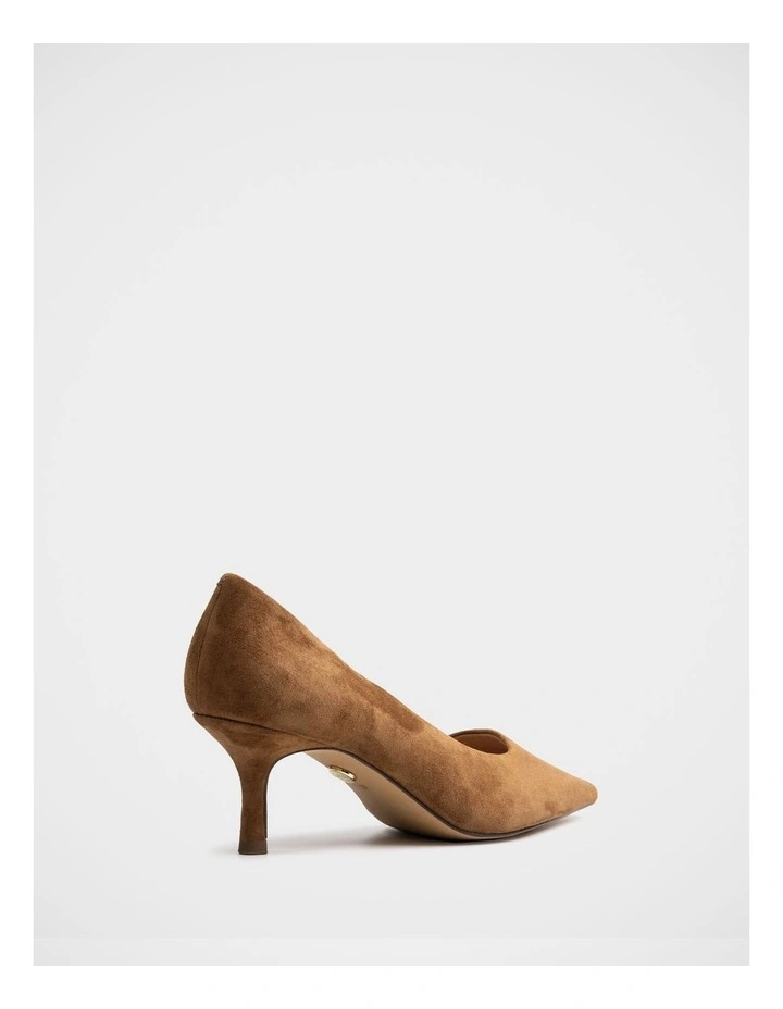 Maine Suede Leather Pump in Nutmeg image 4