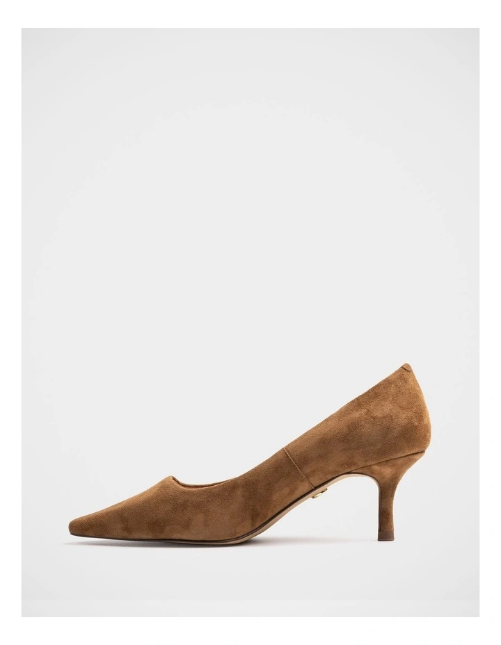 Maine Suede Leather Pump in Nutmeg image 6