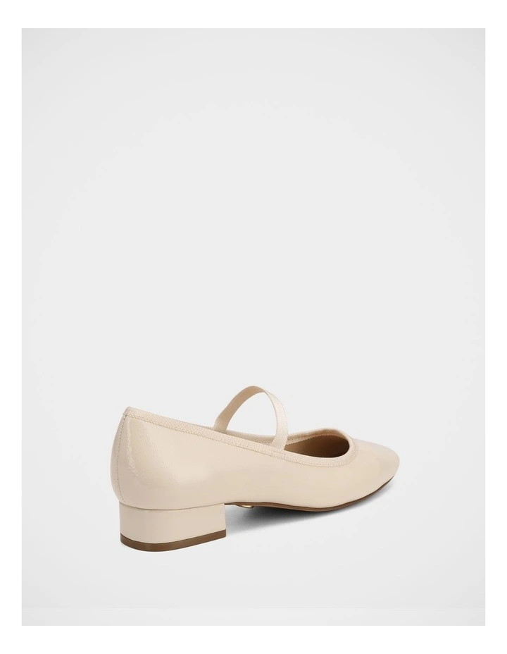 Alannah Crinkle Patent Leather Mary Jane in Ivory image 4