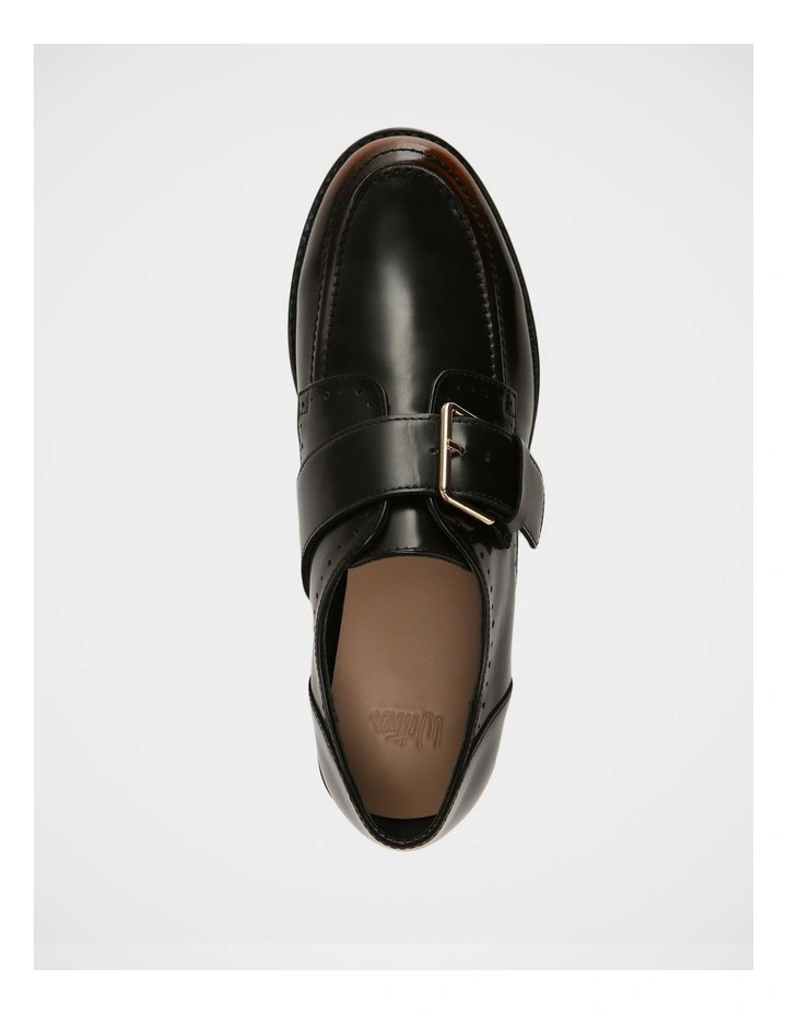 Fredi Leather Monk Strap Loafer in Dark Brown image 5