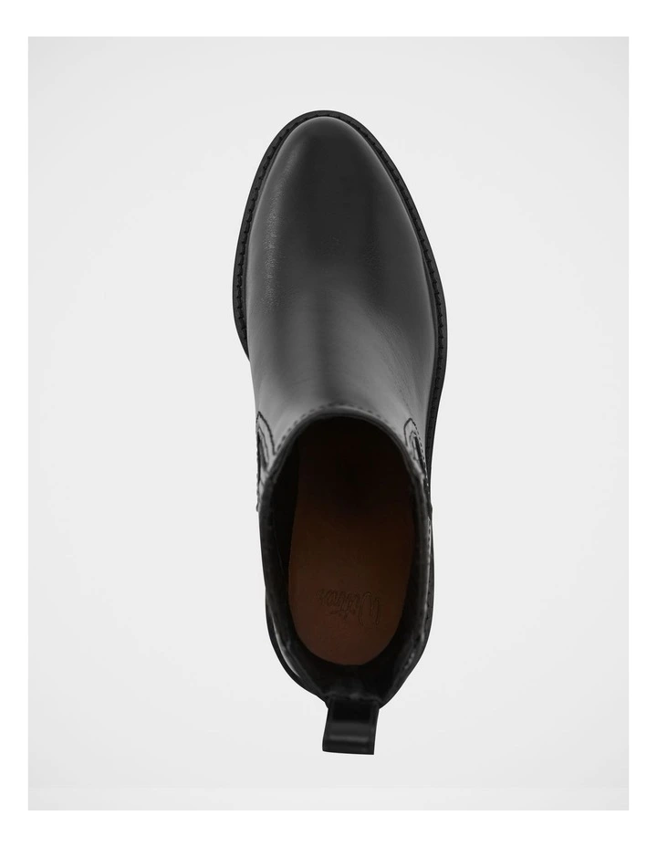 Baylee Leather Ankle Boot in Black image 5