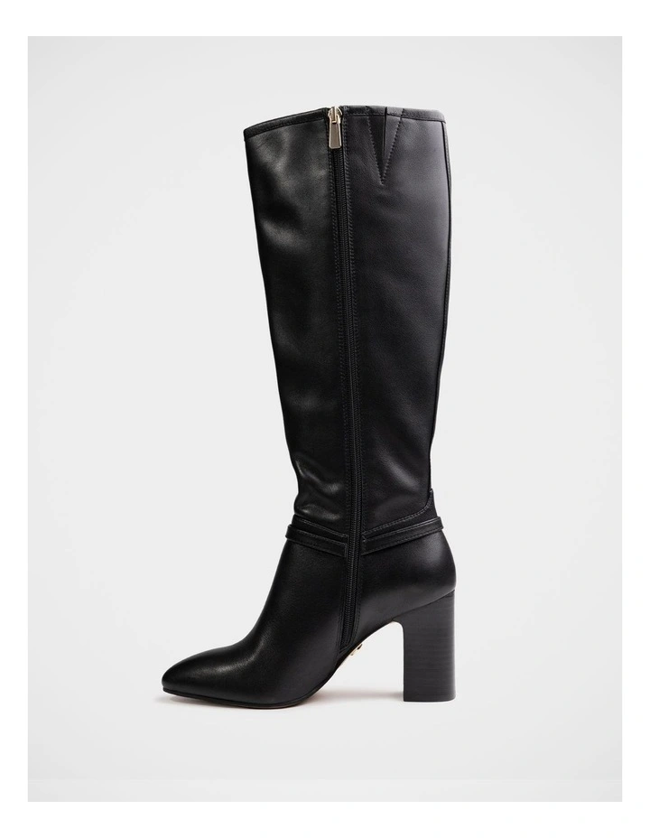 Presley Leather Knee High Boot in Black image 6
