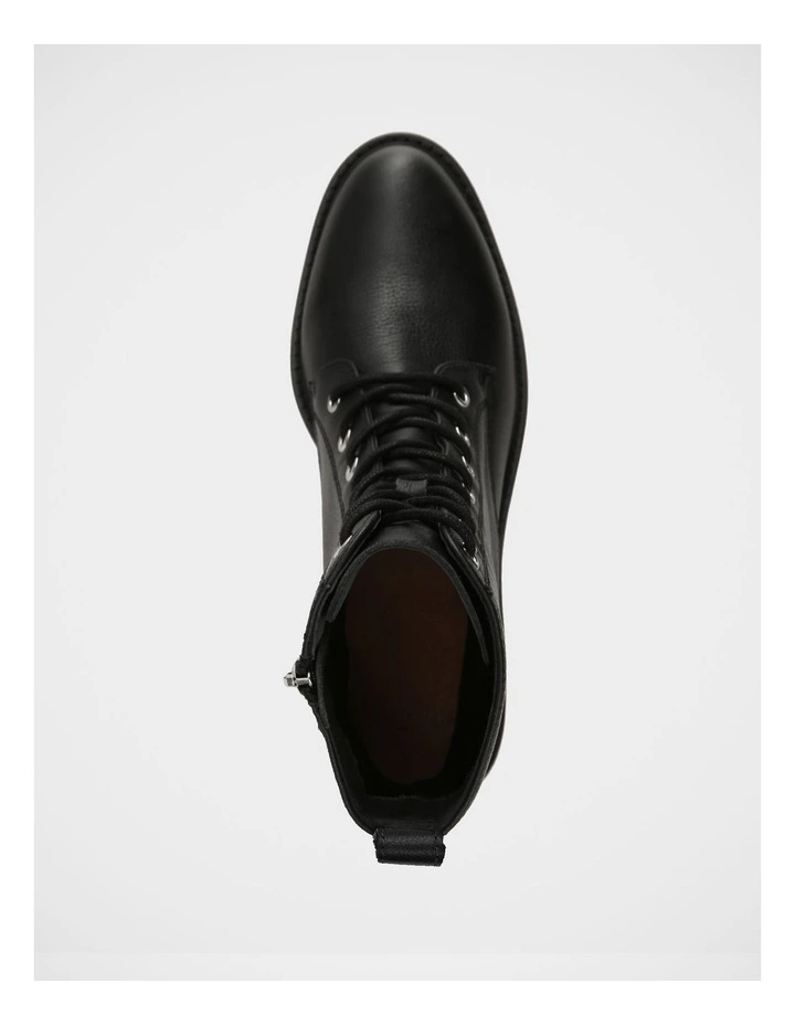 Benny Pebble Leather Ankle Boot in Black image 5