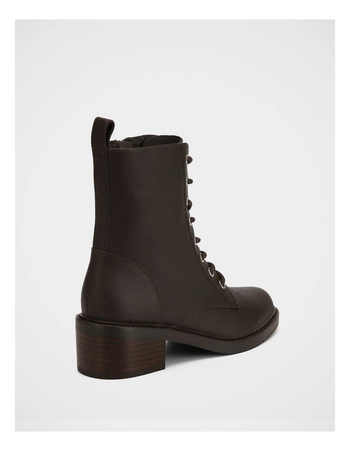 Benny Pebble Leather Ankle Boot in Ebony image 4