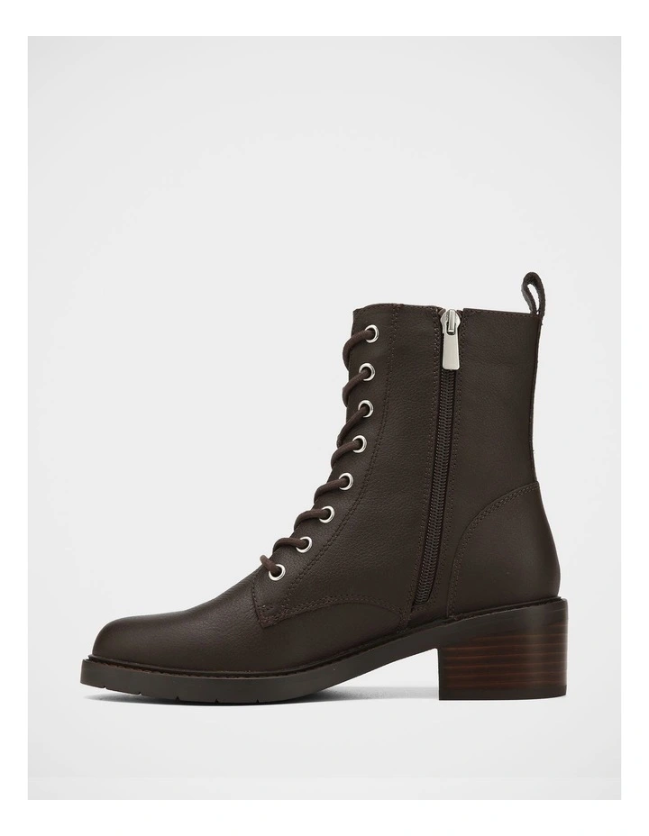 Benny Pebble Leather Ankle Boot in Ebony image 6