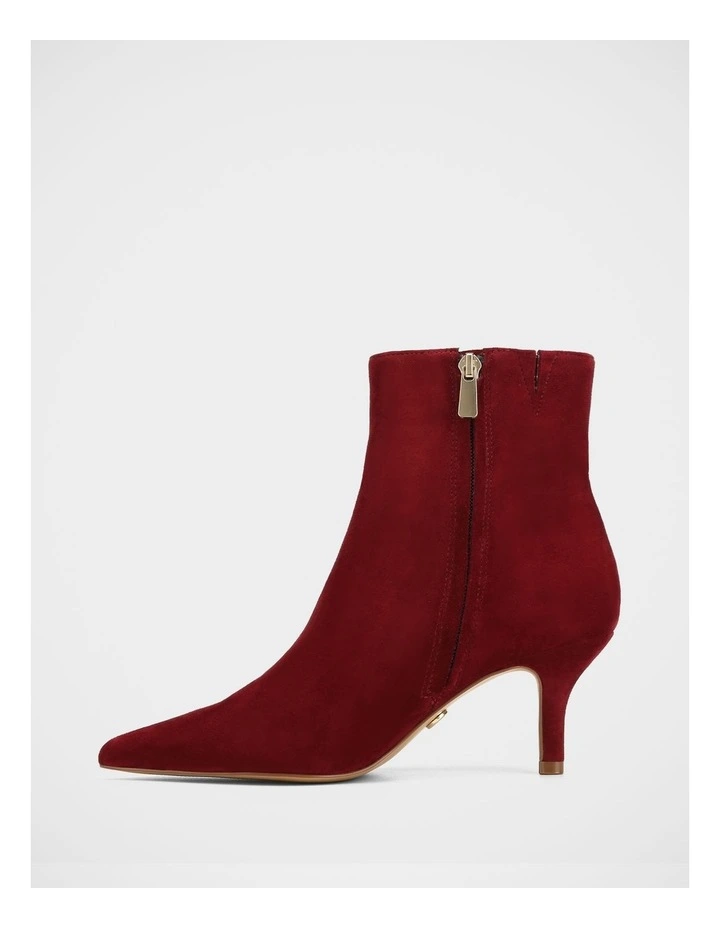 Tiara Suede Leather Ankle Boot in Berry image 6