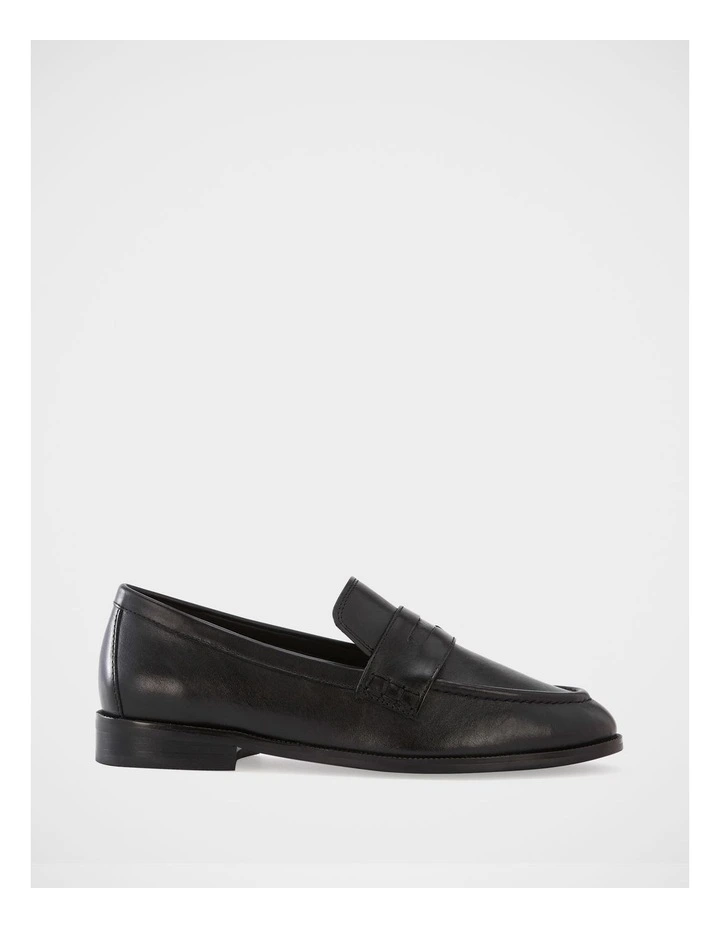 Alexandra Leather Loafer in Black image 1