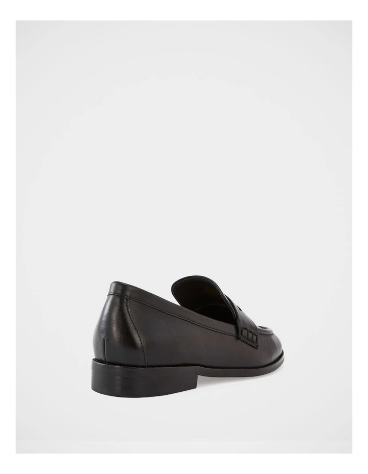 Alexandra Leather Loafer in Black image 4