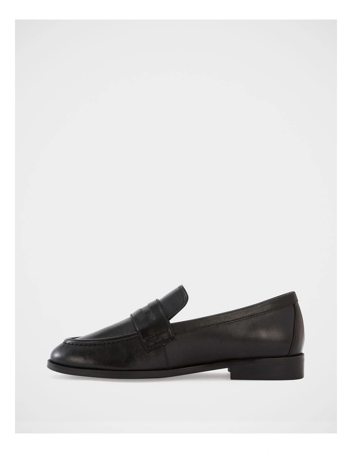 Alexandra Leather Loafer in Black image 6